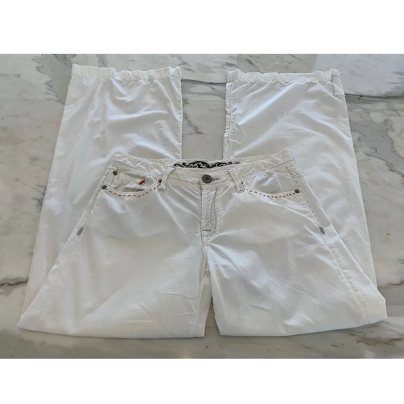 Z BRAND WHITE COTTON FLAIR JEAN STYLE PANTS SIZE 28 X 33 - Picture 7 of 16